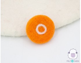 4cm Felt Carrot Slice