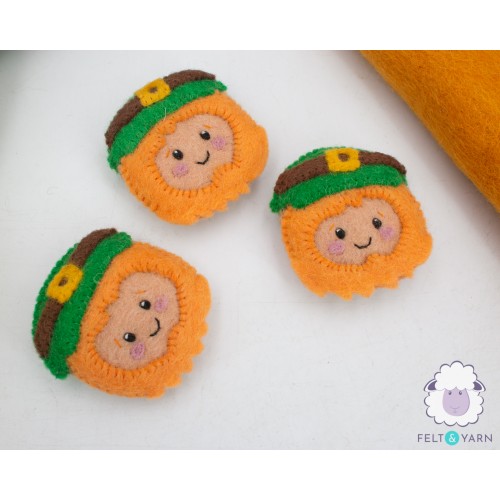 7 cm Felt Stitched Leprechaun Hat