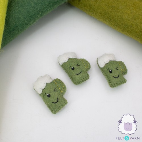 Cute Wool Felt Stitched Fizzy Beer