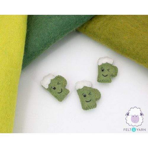 Cute Wool Felt Stitched Fizzy Beer