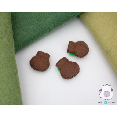 Cute Stitched Felt Pot With Shamrock