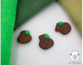 Cute Stitched Felt Pot With...