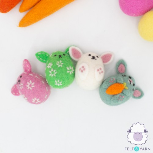 Cute Felt Easter Bunnies