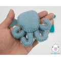 Mini Felt Smily Octopus Ornament