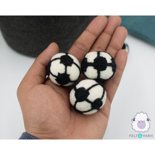 3cm, 4cm, 6cm Felt Soccer Ball