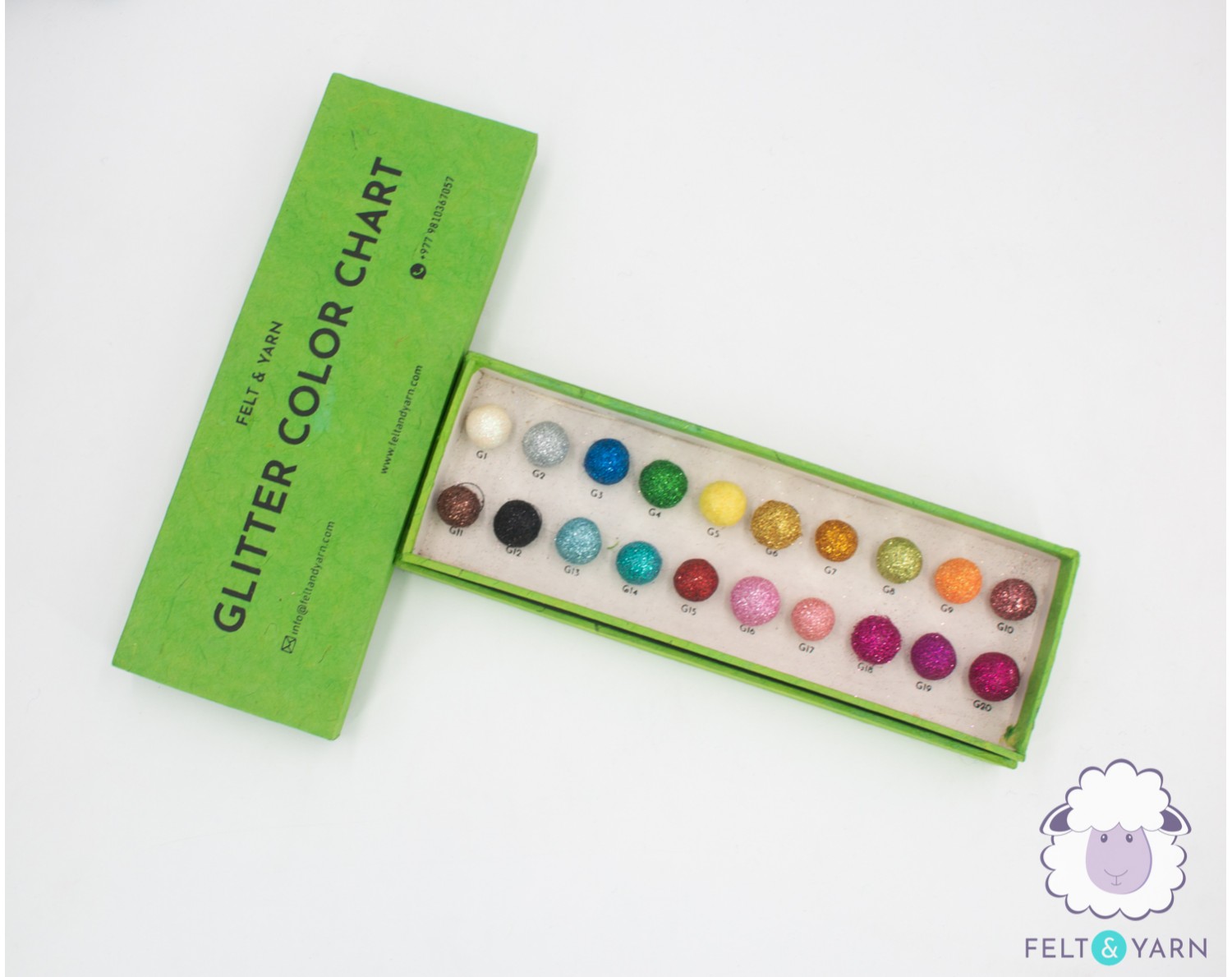 Glitter Color Chart | Sample Package