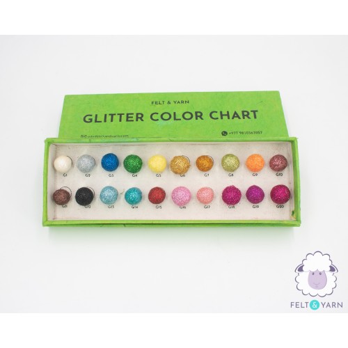 Glitter Color Chart Box