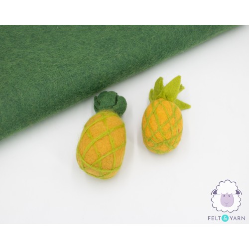 10 cm and 13 cm Felted Unripe Pineapples