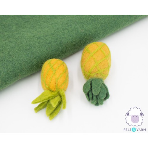 10 cm and 13 cm Felted Unripe Pineapples