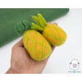 10 cm and 13 cm Felted Unripe Pineapples