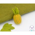 10 cm and 13 cm Felted Unripe Pineapples