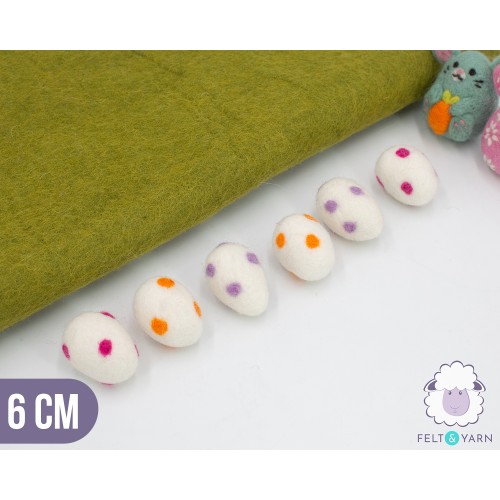 6cm Spotted Easter Eggs