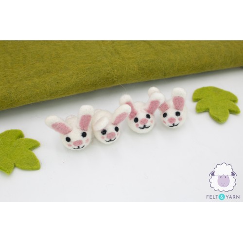 Mini Pink Bunny Head