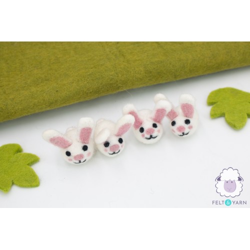 Mini Pink Bunny Head