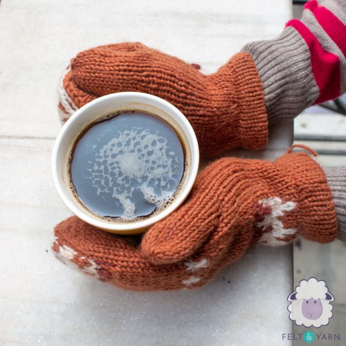 100% Merino Wool Mittens