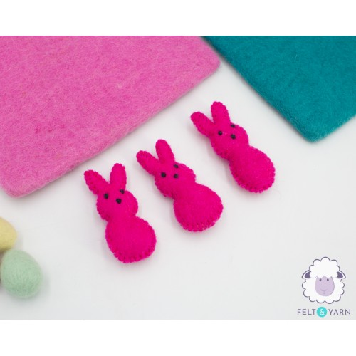 Stitched Felt Easter Bunny Peeps