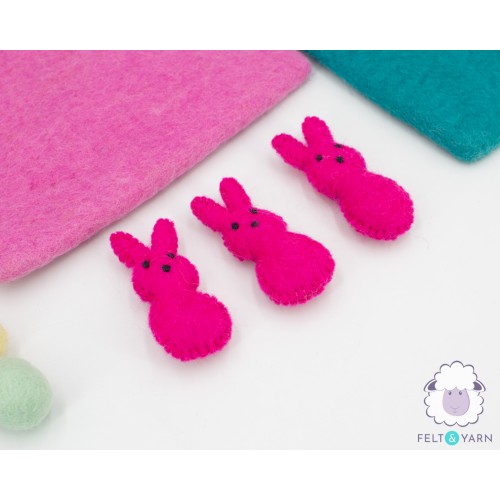 Stitched Felt Easter Bunny Peeps