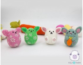 Cute Felt Easter Bunnies