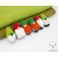 9cm Felt Gnomes Ornament