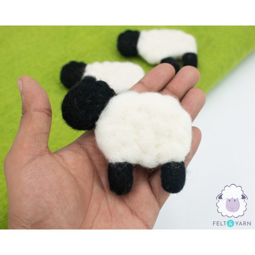 Bulk Wool Felt Black Sheep