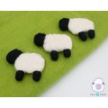 Bulk Wool Felt Black Sheep