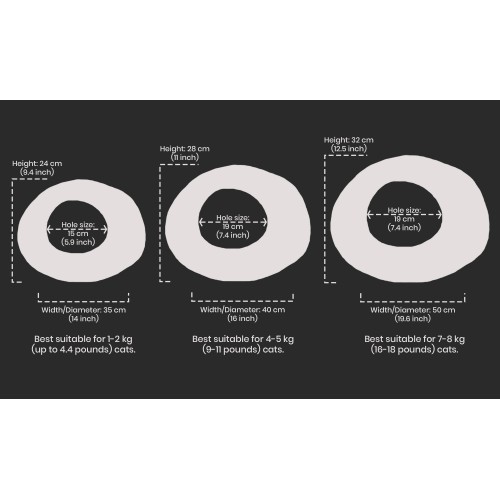 Plain Design Felt Cat House