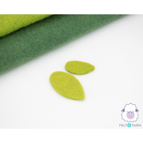 5cm & 7cm Felt Magnolia Leaf