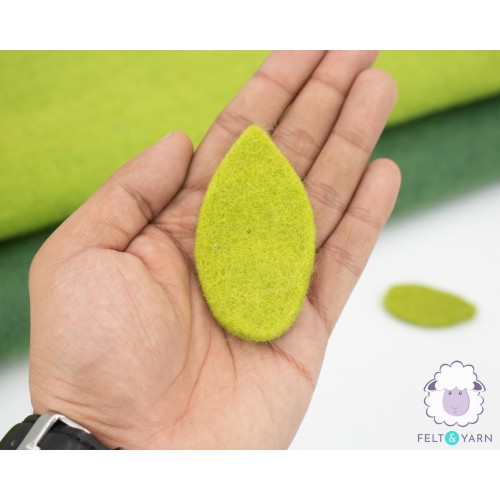 5cm & 7cm Felt Magnolia Leaf