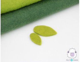 5cm & 7cm Felt Magnolia Leaf