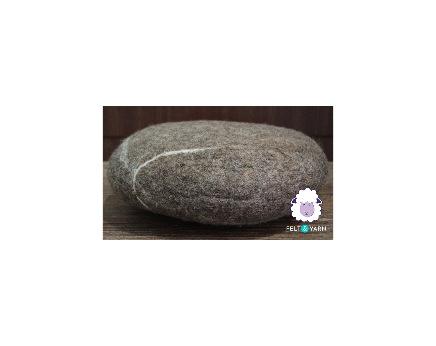 Best 70 cm Wool Felt Pouf for Home - Felt & Yarn