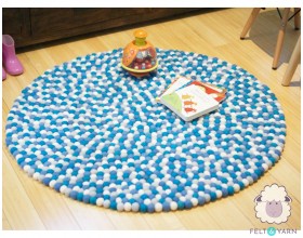 Deep-sea Blue White Felt...