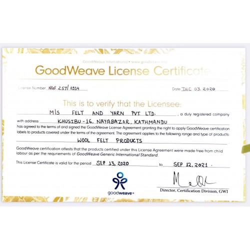 70cm Wool Felt Pouf | Wool Felt Stone