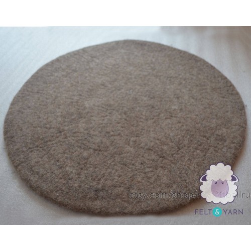 Brown Plain Felt Sheet Rug