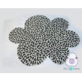Black Felt Cloud Pebble Rug