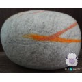 40cm Wool Felt Pouf | Felt Stone Pillow