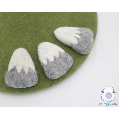 6x7cm Snowcap Felt Mountain