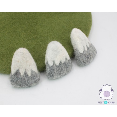6x7cm Snowcap Felt Mountain
