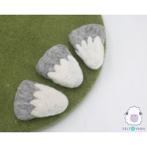 6x7cm Snowcap Felt Mountain
