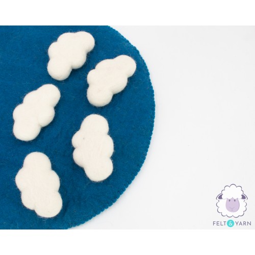 8x5cm Felted Cloud