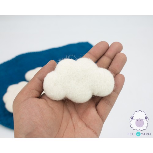 8x5cm Felted Cloud
