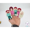 5 Members Family Wool Felt Puppets 5 Members Family Wool Felt Puppets
