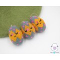 Felt Floral Design Easter Eggs