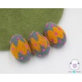 Felt Floral Design Easter Eggs