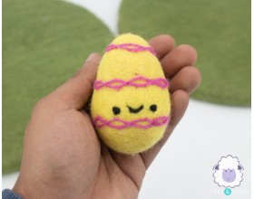 Smiley Felt Easter Egg Ornament
