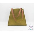 Green Felt Tote Bag - Felt and Yarn Green Felt Tote Bag - Felt and Yarn