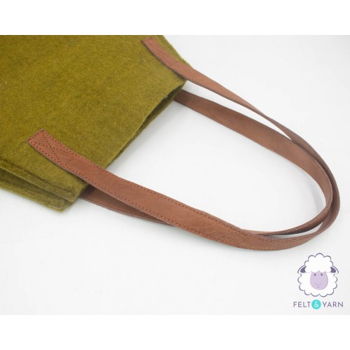 Green Felt Tote Bag