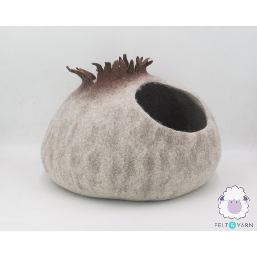 Jungle Tree Mushroom Felt Cat Cave