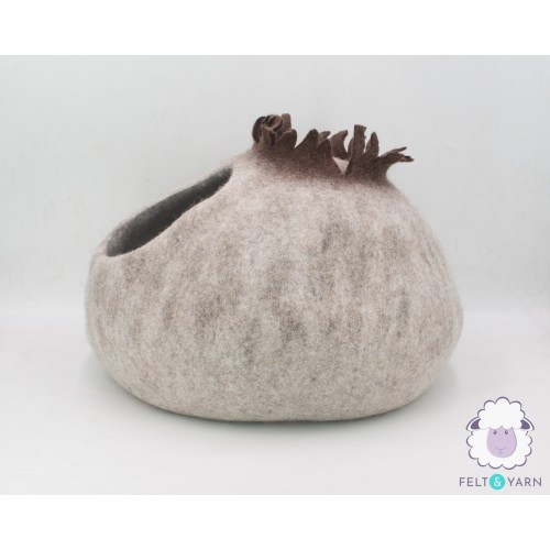 Jungle Tree Mushroom Felt Cat Cave
