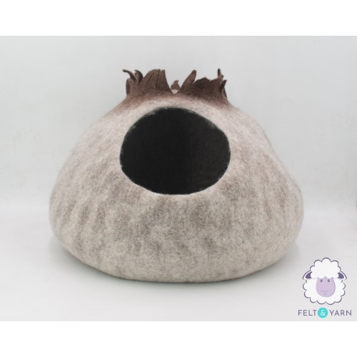 Jungle Tree Mushroom Felt Cat Cave