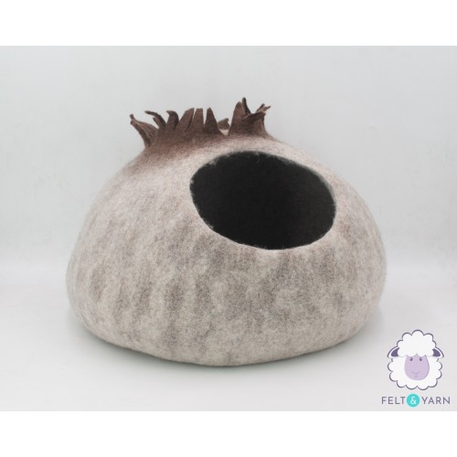 Jungle Tree Mushroom Felt Cat Cave